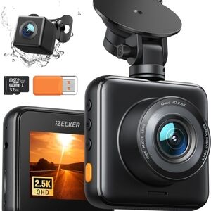 Black Dash Cam with 2.5K QHD